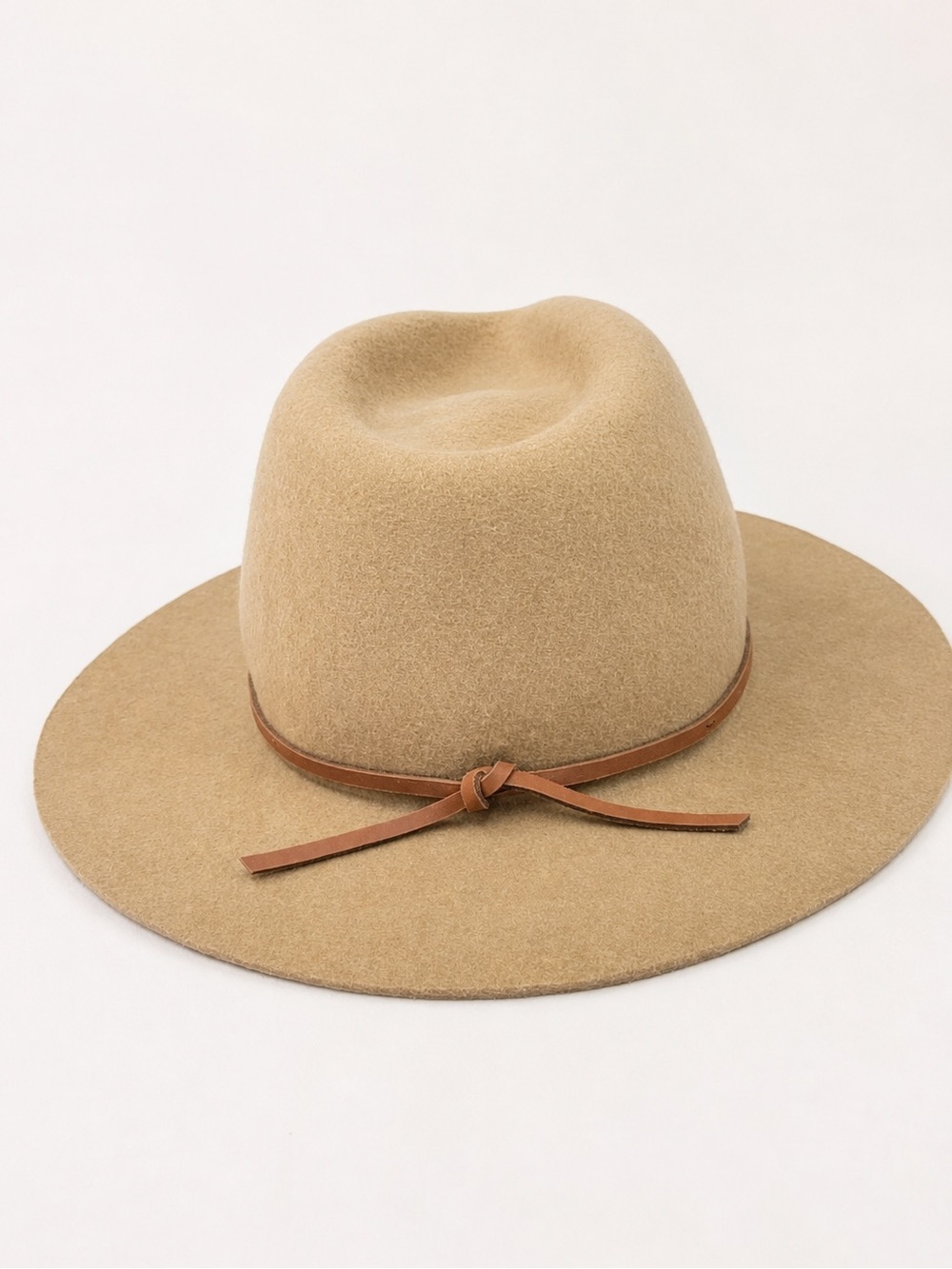Brixton Joanna Wool Felt Rancher Hat Camel Tan Size M 58cm